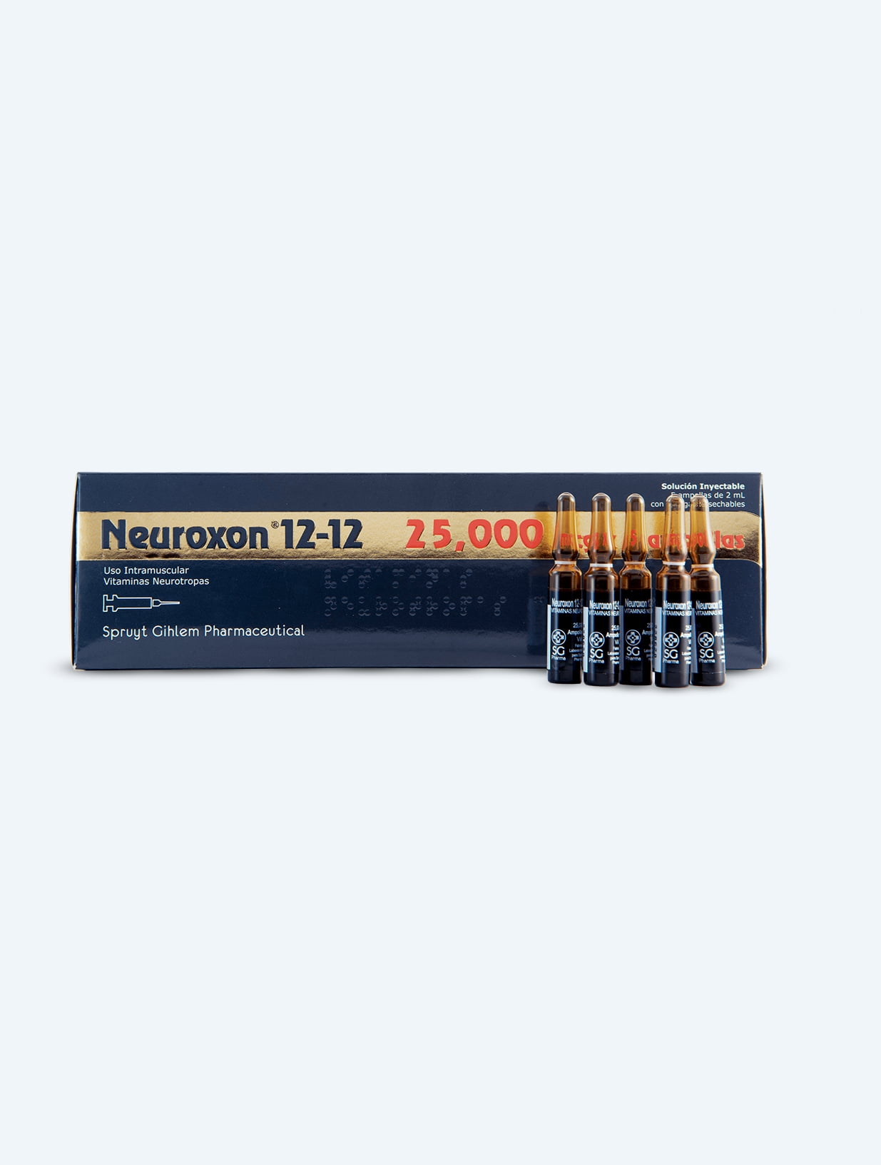 Imágen de Neuroxon® 12·12 25,000mg x 5 ampollas